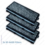 3x Vacuum Cleaner Filter Active Air Clean Miele SF-AAC50 For Miele S5000-S5999