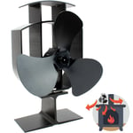 Maison & White Heat Powered 3-Blade Stove Fan for Efficient Room Heating