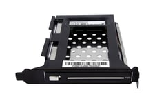 StarTech.com 2.5in SATA Removable Hard Drive Bay for PC Expansion Slot - Storage bay adapter - black - S25SLOTR - ramme