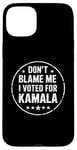 Coque pour iPhone 15 Plus Pro Kamala Harris T-shirt au design vintage vieilli