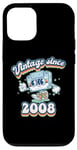 Coque pour iPhone 12/12 Pro Retro Vibes 2008 Vintage Style 17th Birthday Cassette Tape