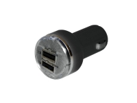 Eufab USB-opladning adapter Tilladt belastning strøm maks.=2.1 A 12 V til 5 V, 24 V til 5 V