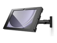 Compulocks Surface Go 1-4 Gen Apex Enclosure Swing Wall Mount - Monteringssats (Hölje) - Synliga Kameror Och Sensorer Fram/Bak - För Surfplatta - Vridbart - Låsbar - Metallram - Svart - Skärmstorlek: 12.4" - Väggmonterbar - För Microsoft Surface Go