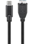 Pro USB-C™ to micro-B 3.0 cable Musta