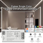 Tuya Zigbee-Contrôleur LED Intelligent pour Bande CCT RGB RGBW RGBCCT,Gradateur,Support Hue Bridge,SmartThings Alice,Commande Vocale - Type Single Color Dimmer