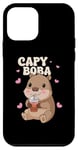 Coque pour iPhone 12 mini Capybara Bubble Tea Lovely Cute Capyboba Boba Milk Tea