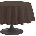 Coucke Nappe Ronde Uni Truffe Coton 235 cm