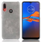 Motorola Prestige Moto E6 Plus kuoret - Harmaa Hopea/Harmaa