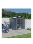 Yardmaster 6Ft X 7Ft Castleton Apex Roof Metal Shed With Floor Frame