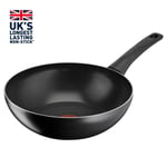 Tefal Titanium Force Wok Pan, 28cm Black