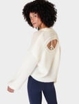 Hera Open Back Sweater - Lily White - S