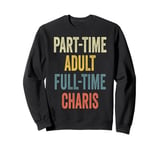 CHARIS Personalized Retro Girls Part-Time CHARIS Name Sweatshirt