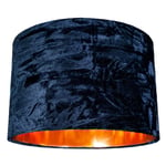 Modern Crushed Velvet Lamp Shade with Shiny Paper Inner