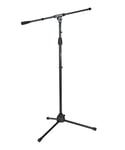 Gator Frameworks Standard Tripod Microphone Stand with Boom Arm, Adjustable Height, and Both 3/8" and 5/8" Adapters (GFW-MIC-2010)