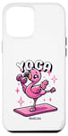 Coque pour iPhone 12 Pro Max Yoga Drôle Flamingo Mignon Fitness Entraînement Femmes Gym