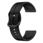 Klokke armbånd Sort 20 mm Samsung Galaxy Watch 4 40/44mm/Classic 46/42mm/Garmin Vivoactive 3 Music/Forerunner 645/245 Music/Venu/Venu Sq/Amazfit GTS/GTR 42mm