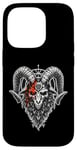 Coque pour iPhone 14 Pro Pentagramme occulte Baphomet Satan Païen Gothique Death Metal