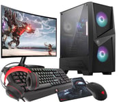 VIST PC Gaming CORE i5 11400F - RAM 16Go - RTX 3050 - SSD 1To M.2 - WIFI - LCD 24 - Windows 11 Pro