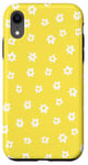 iPhone XR Yellow White Ditsy Flowers Floral Pattern Case