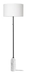 Gravity Floor Lamp - White Marble/White Shade