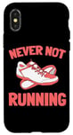 Coque pour iPhone X/XS Cross Country Marathon - Coureur Coureuse Course À Pied