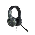 Casque stéréo camouflage vert filaire pour PS5/Xbox series X