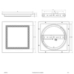 EVN ALQ -LED-paneeli valkoinen 15W 30x30 cm 3000 K