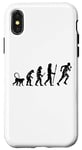 Coque pour iPhone X/XS Evolution d'un coureur Marathonien passionné course à pied