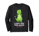 I Love You So Very Dinosaur T-Rex Dinosaur Valentine's Day Long Sleeve T-Shirt