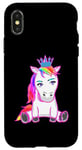 Coque pour iPhone X/XS Fabelwesen Figurine de conte de fées princesse licorne fille enfant