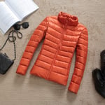 WEIYYY 2020 Nouveau décontracté 90% Doudoune Femmes Automne Hiver Manteau Chaud Dame Grande Taille Vestes Femme à Capuche a, Orange, M