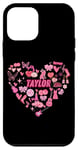 iPhone 12 mini Taylor First Name I Love Taylor Girl Groovy 80s Vintage Pink Case