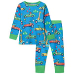 Småfolk Nightwear Set With Race Cars Tropic Sea Race Cars Pyjamas Tropic Sea | Blå | 5-6 years