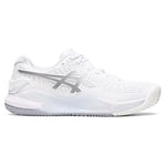 Asics 1042A224-100 Gel-Resolution 9 Clay Sneaker Female White/Pure Silver Uk 6