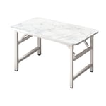 SOGA 120x60 White Foldable Computer Study Table Easy Assembly Desk No Chair -  - ComTableF3