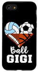 iPhone SE (2020) / 7 / 8 Ball Gigi Soccer Football Volleyball Basketball Gigi Heart Case