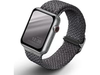 Uniq Aspen Apple Watch Strap 40/38/41Mm Series 1/2/3/4/5/6/7/8/9/Se/Se2 Braided Gray/Granite Gray