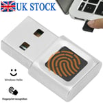 USB Fingerprint Reader for Windows 10/11 Hello, Biometric Scanner for Laptops UK