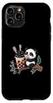 Coque pour iPhone 11 Pro Panda Kawaii avec Bubble Tea