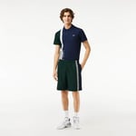 Lacoste Short Tennis regular fit en fibres recyclées Taille M Vert/bleu Marine/blanc