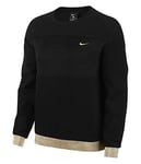 NIKE, ICON Sweatshirt Women's Sweatshirt - Black/Metallic Gold, S