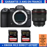 Canon EOS R6 Mark II + RF 85mm f/1.2 L USM + 2 SanDisk 64GB Extreme PRO UHS-II SDXC 300 MB/s + Ebook '20 Techniques pour Réussir vos Photos' - Appareil Photo Hybride