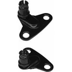 2x Equerre de fixation de compas sur caisson écartement 28mm en acier noir Assemblage Cuisine Corps Coffre Support Meuble Porte Caravane