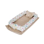 Portable Baby Bassinet Lounger Crib Nest With Pillow 13