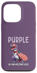 iPhone 13 Pro Purple Up For Military Child Dinosaur Military Kids Case