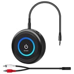 Bluetooth V5.3 Transmitter Receiver for TV, 2-in-1 Wireless Transmitter