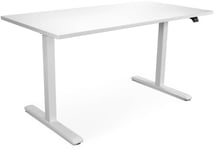 Ergonomiskt höj och sänkbart skrivbord med motor - 150 x 75 cm - Vit