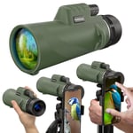 PURSUAL 12x50 Monocular Telescope with Smartphone Holder-UK Brand