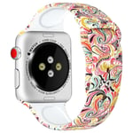 Apple Watch 45mm Series 8 Armband i silikon, paisley