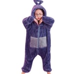 Anime Teletubbies Kostym Barn Julpyjamas Pyjamas Vinter Pojkar Flickor Sovkläder Huvad Jumpsuit - Jxlgv Purple 13-14Years